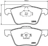 Bremsbelagsatz, Scheibenbremse HELLA PAGID 8DB 355 011-571