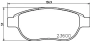 Bremsbelagsatz, Scheibenbremse HELLA PAGID 8DB 355 018-871