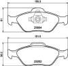 Bremsbelagsatz, Scheibenbremse Vorderachse HELLA PAGID 8DB 355 008-901 Bild Bremsbelagsatz, Scheibenbremse Vorderachse HELLA PAGID 8DB 355 008-901