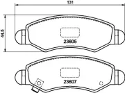 Bremsbelagsatz, Scheibenbremse HELLA PAGID 8DB 355 011-691