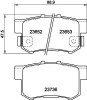Bremsbelagsatz, Scheibenbremse Hinterachse HELLA PAGID 8DB 355 009-581 Bild Bremsbelagsatz, Scheibenbremse Hinterachse HELLA PAGID 8DB 355 009-581