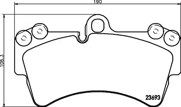 Bremsbelagsatz, Scheibenbremse Vorderachse HELLA PAGID 8DB 355 018-691