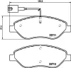 Bremsbelagsatz, Scheibenbremse Vorderachse HELLA PAGID 8DB 355 020-561 Bild Bremsbelagsatz, Scheibenbremse Vorderachse HELLA PAGID 8DB 355 020-561