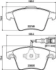 Bremsbelagsatz, Scheibenbremse Vorderachse HELLA PAGID 8DB 355 011-621 Bild Bremsbelagsatz, Scheibenbremse Vorderachse HELLA PAGID 8DB 355 011-621