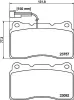 Bremsbelagsatz, Scheibenbremse Vorderachse HELLA PAGID 8DB 355 014-731