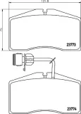 Bremsbelagsatz, Scheibenbremse Vorderachse HELLA PAGID 8DB 355 018-491