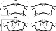 Bremsbelagsatz, Scheibenbremse HELLA PAGID 8DB 355 009-221