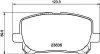 Bremsbelagsatz, Scheibenbremse Vorderachse HELLA PAGID 8DB 355 010-221