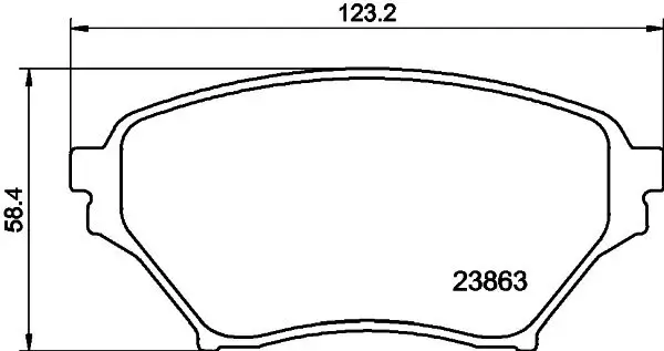 Bremsbelagsatz, Scheibenbremse HELLA PAGID 8DB 355 010-261 Bild Bremsbelagsatz, Scheibenbremse HELLA PAGID 8DB 355 010-261