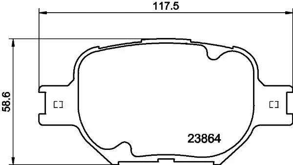 Bremsbelagsatz, Scheibenbremse Vorderachse HELLA PAGID 8DB 355 010-201