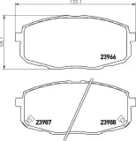 Bremsbelagsatz, Scheibenbremse HELLA PAGID 8DB 355 010-611