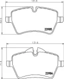 Bremsbelagsatz, Scheibenbremse Vorderachse HELLA PAGID 8DB 355 016-041
