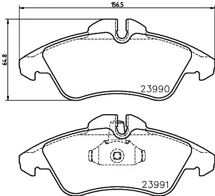 Bremsbelagsatz, Scheibenbremse Vorderachse HELLA PAGID 8DB 355 014-481 Bild Bremsbelagsatz, Scheibenbremse Vorderachse HELLA PAGID 8DB 355 014-481