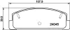 Bremsbelagsatz, Scheibenbremse Hinterachse HELLA PAGID 8DB 355 011-131 Bild Bremsbelagsatz, Scheibenbremse Hinterachse HELLA PAGID 8DB 355 011-131