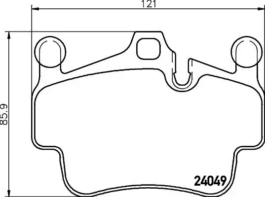 Bremsbelagsatz, Scheibenbremse HELLA PAGID 8DB 355 014-161