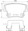 Bremsbelagsatz, Scheibenbremse HELLA PAGID 8DB 355 025-051 Bild Bremsbelagsatz, Scheibenbremse HELLA PAGID 8DB 355 025-051