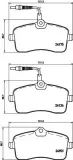 Bremsbelagsatz, Scheibenbremse Vorderachse HELLA PAGID 8DB 355 020-671