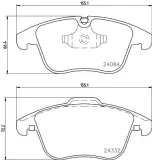 Bremsbelagsatz, Scheibenbremse HELLA PAGID 8DB 355 013-731