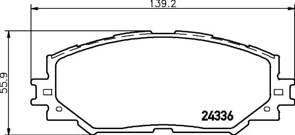 Bremsbelagsatz, Scheibenbremse HELLA PAGID 8DB 355 006-861