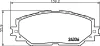 Bremsbelagsatz, Scheibenbremse Vorderachse HELLA PAGID 8DB 355 006-861 Bild Bremsbelagsatz, Scheibenbremse Vorderachse HELLA PAGID 8DB 355 006-861