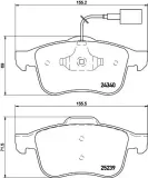 Bremsbelagsatz, Scheibenbremse HELLA PAGID 8DB 355 015-531