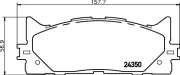 Bremsbelagsatz, Scheibenbremse Vorderachse HELLA PAGID 8DB 355 012-401