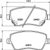 Bremsbelagsatz, Scheibenbremse Vorderachse HELLA PAGID 8DB 355 015-981