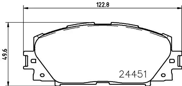 Bremsbelagsatz, Scheibenbremse HELLA PAGID 8DB 355 014-311 Bild Bremsbelagsatz, Scheibenbremse HELLA PAGID 8DB 355 014-311