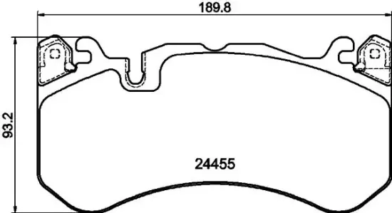 Bremsbelagsatz, Scheibenbremse HELLA PAGID 8DB 355 040-091 Bild Bremsbelagsatz, Scheibenbremse HELLA PAGID 8DB 355 040-091