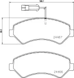 Bremsbelagsatz, Scheibenbremse HELLA PAGID 8DB 355 023-011