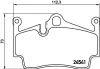 Bremsbelagsatz, Scheibenbremse Hinterachse HELLA PAGID 8DB 355 013-311