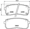 Bremsbelagsatz, Scheibenbremse HELLA PAGID 8DB 355 013-551 Bild Bremsbelagsatz, Scheibenbremse HELLA PAGID 8DB 355 013-551