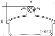 Bremsbelagsatz, Scheibenbremse HELLA PAGID 8DB 355 013-451
