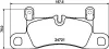 Bremsbelagsatz, Scheibenbremse HELLA PAGID 8DB 355 015-121 Bild Bremsbelagsatz, Scheibenbremse HELLA PAGID 8DB 355 015-121