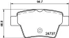 Bremsbelagsatz, Scheibenbremse HELLA PAGID 8DB 355 013-851 Bild Bremsbelagsatz, Scheibenbremse HELLA PAGID 8DB 355 013-851