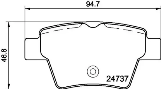 Bremsbelagsatz, Scheibenbremse HELLA PAGID 8DB 355 013-851 Bild Bremsbelagsatz, Scheibenbremse HELLA PAGID 8DB 355 013-851