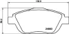 Bremsbelagsatz, Scheibenbremse Vorderachse HELLA PAGID 8DB 355 014-551 Bild Bremsbelagsatz, Scheibenbremse Vorderachse HELLA PAGID 8DB 355 014-551