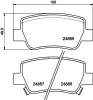 Bremsbelagsatz, Scheibenbremse HELLA PAGID 8DB 355 014-641