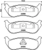 Bremsbelagsatz, Scheibenbremse Hinterachse HELLA PAGID 8DB 355 040-451