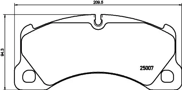 Bremsbelagsatz, Scheibenbremse HELLA PAGID 8DB 355 040-781 Bild Bremsbelagsatz, Scheibenbremse HELLA PAGID 8DB 355 040-781