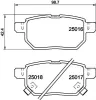 Bremsbelagsatz, Scheibenbremse HELLA PAGID 8DB 355 014-991 Bild Bremsbelagsatz, Scheibenbremse HELLA PAGID 8DB 355 014-991