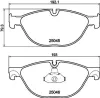 Bremsbelagsatz, Scheibenbremse HELLA PAGID 8DB 355 015-251 Bild Bremsbelagsatz, Scheibenbremse HELLA PAGID 8DB 355 015-251