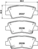 Bremsbelagsatz, Scheibenbremse HELLA PAGID 8DB 355 019-981