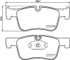 Bremsbelagsatz, Scheibenbremse Vorderachse HELLA PAGID 8DB 355 019-771 Bild Bremsbelagsatz, Scheibenbremse Vorderachse HELLA PAGID 8DB 355 019-771