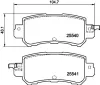 Bremsbelagsatz, Scheibenbremse Hinterachse HELLA PAGID 8DB 355 020-151 Bild Bremsbelagsatz, Scheibenbremse Hinterachse HELLA PAGID 8DB 355 020-151