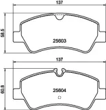 Bremsbelagsatz, Scheibenbremse HELLA PAGID 8DB 355 020-721