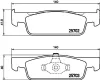 Bremsbelagsatz, Scheibenbremse HELLA PAGID 8DB 355 020-801 Bild Bremsbelagsatz, Scheibenbremse HELLA PAGID 8DB 355 020-801