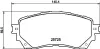 Bremsbelagsatz, Scheibenbremse Vorderachse HELLA PAGID 8DB 355 020-901 Bild Bremsbelagsatz, Scheibenbremse Vorderachse HELLA PAGID 8DB 355 020-901