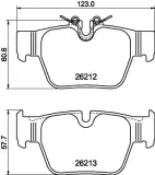 Bremsbelagsatz, Scheibenbremse HELLA PAGID 8DB 355 040-581