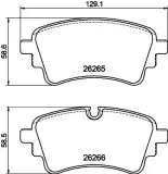 Bremsbelagsatz, Scheibenbremse HELLA PAGID 8DB 355 040-961